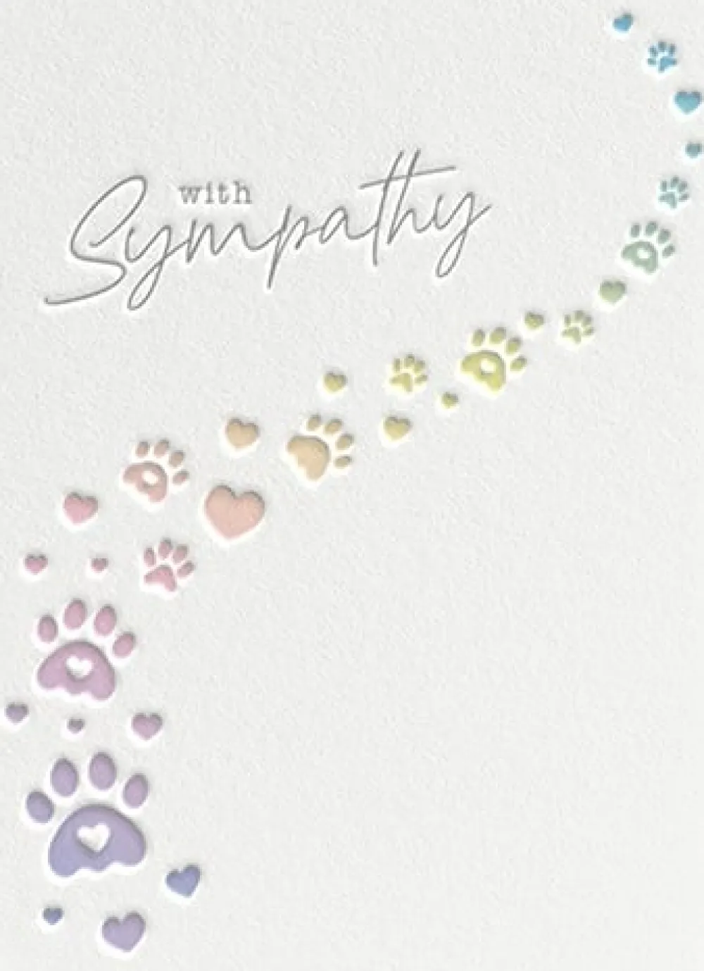 Paws Pet Sympathy Card- Greeting Cards
