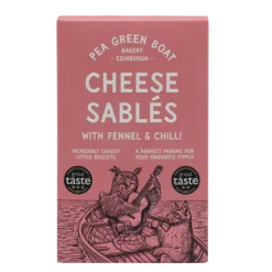 Pea Green Boat Fennel & Chili Cheese Sables- Crackers & Savory Snacks
