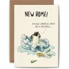 Penguin Housewarming Greeting Card- Greeting Cards