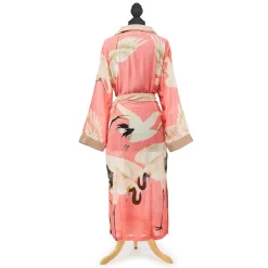 Peony Pink Heron Robe Gown- Robes, Nightgowns & Dresses
