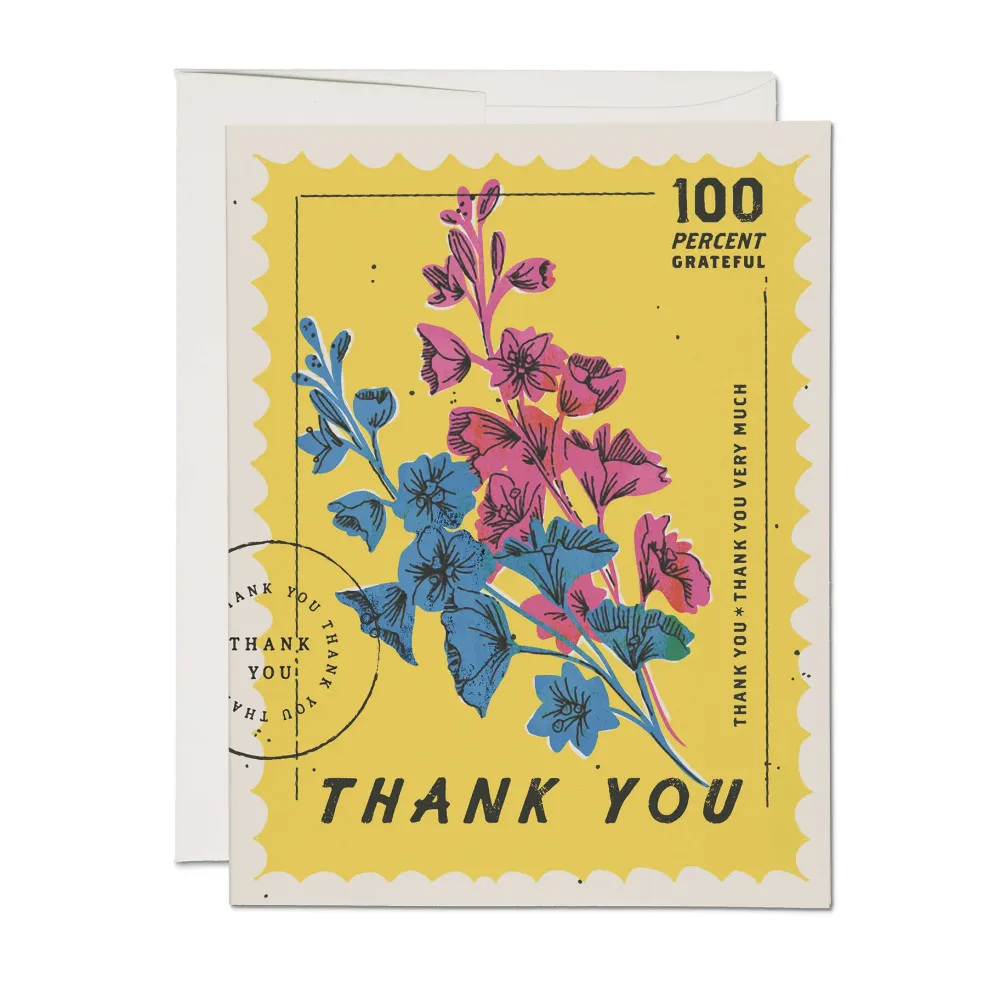 100 Percent Thank You Card- Greeting Cards