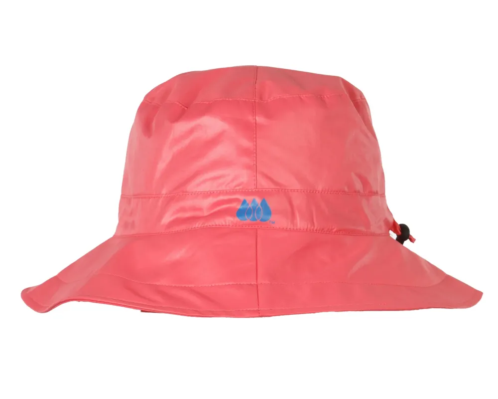 Pink Rain Cap Bucket Hat- Hats|Rainwear & Umbrellas