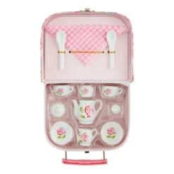 Pink Roses Ceramic Tea Set- Toys|Children's Tea Sets