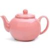 Pink Stoneware Teapot- Teapots