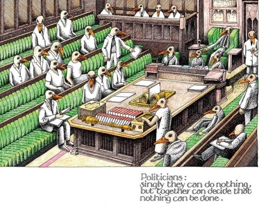Politicians II Greeting Card- Greeting Cards