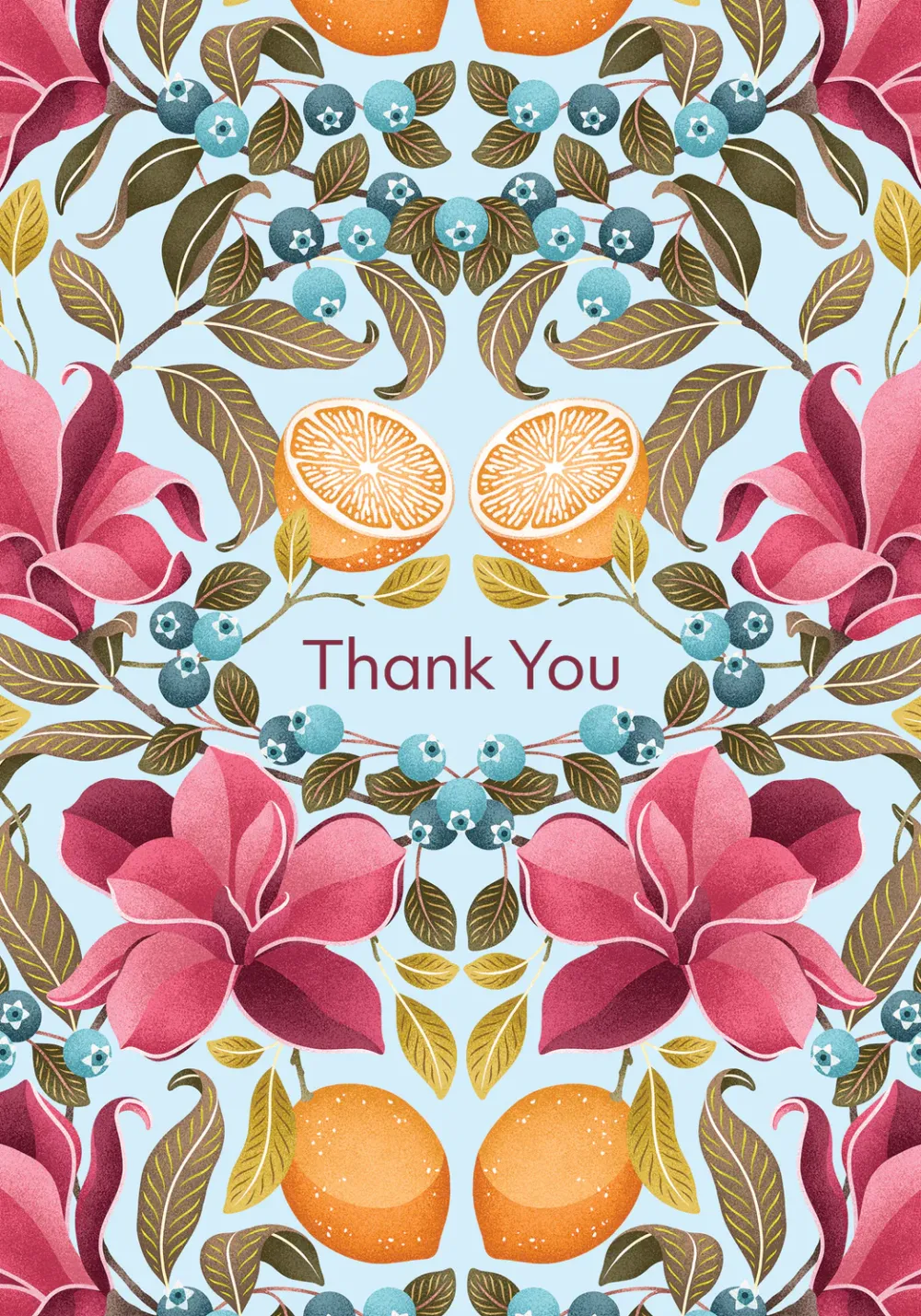 Pomegranate Catherine Marion: Lemons & Magnolia Thank You Notes- Boxed Cards