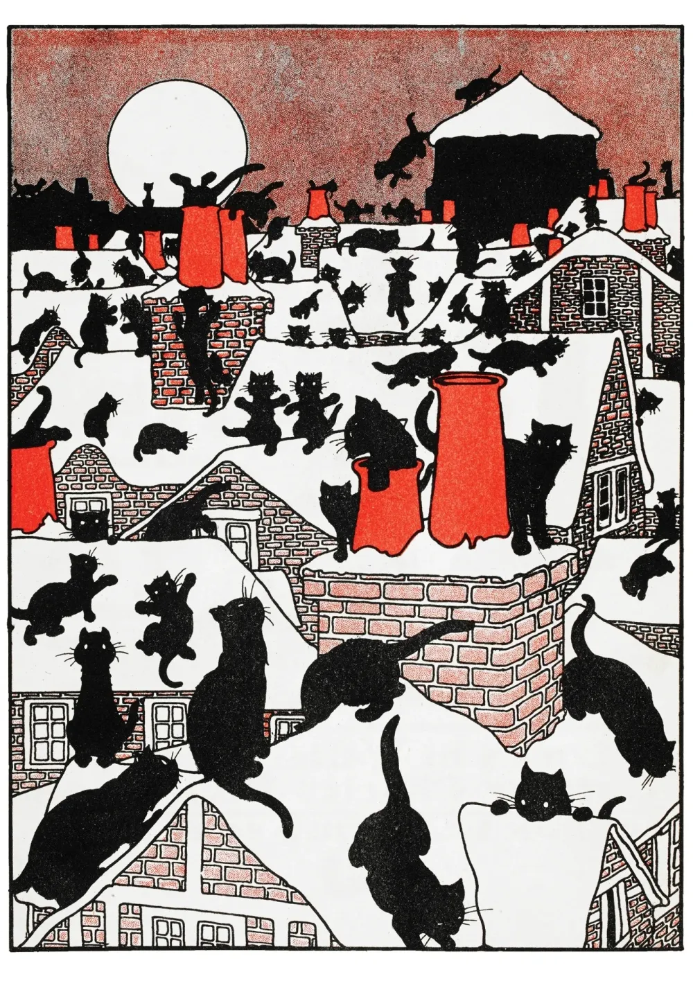 Pomegranate Charles Robinson: A Black Cat Holiday Small Boxed Cards- Boxed Cards
