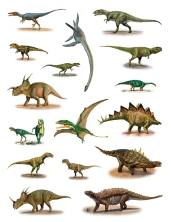 Pomegranate Dinosaurs Sticker Book- Coloring Books & Crafts|Activity Books