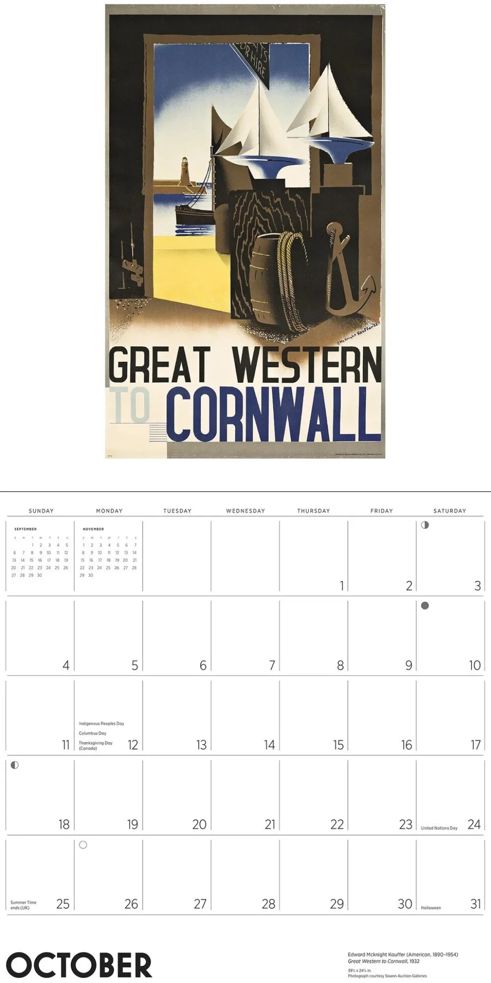 Pomegranate England by Rail: Vintage Travel Posters 2026 Wall Calendar- Calendars