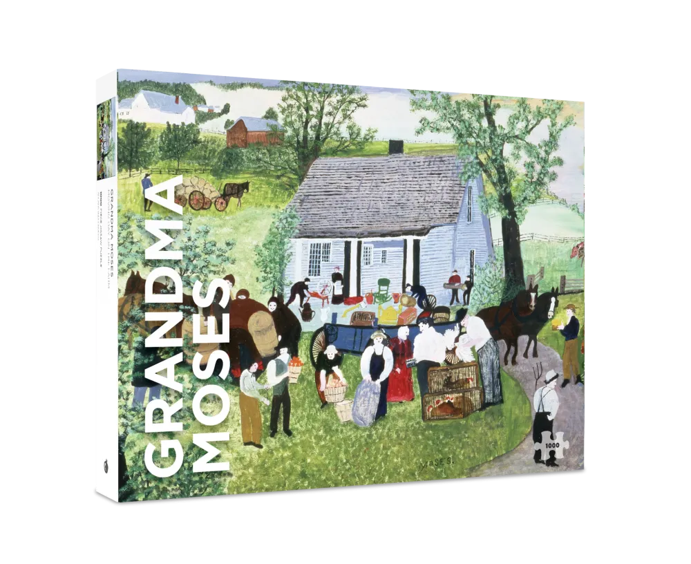 Pomegranate Grandma Moses: Moving Day on the Farm 1000-Piece Puzzle- Games & Puzzles