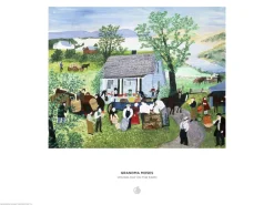 Pomegranate Grandma Moses: Moving Day on the Farm 1000-Piece Puzzle- Games & Puzzles