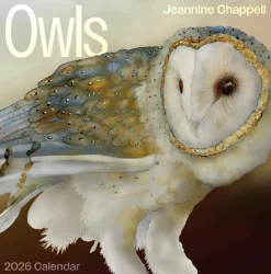 Pomegranate Owls: Jeannine Chappell 2026 Wall Calendar- Calendars