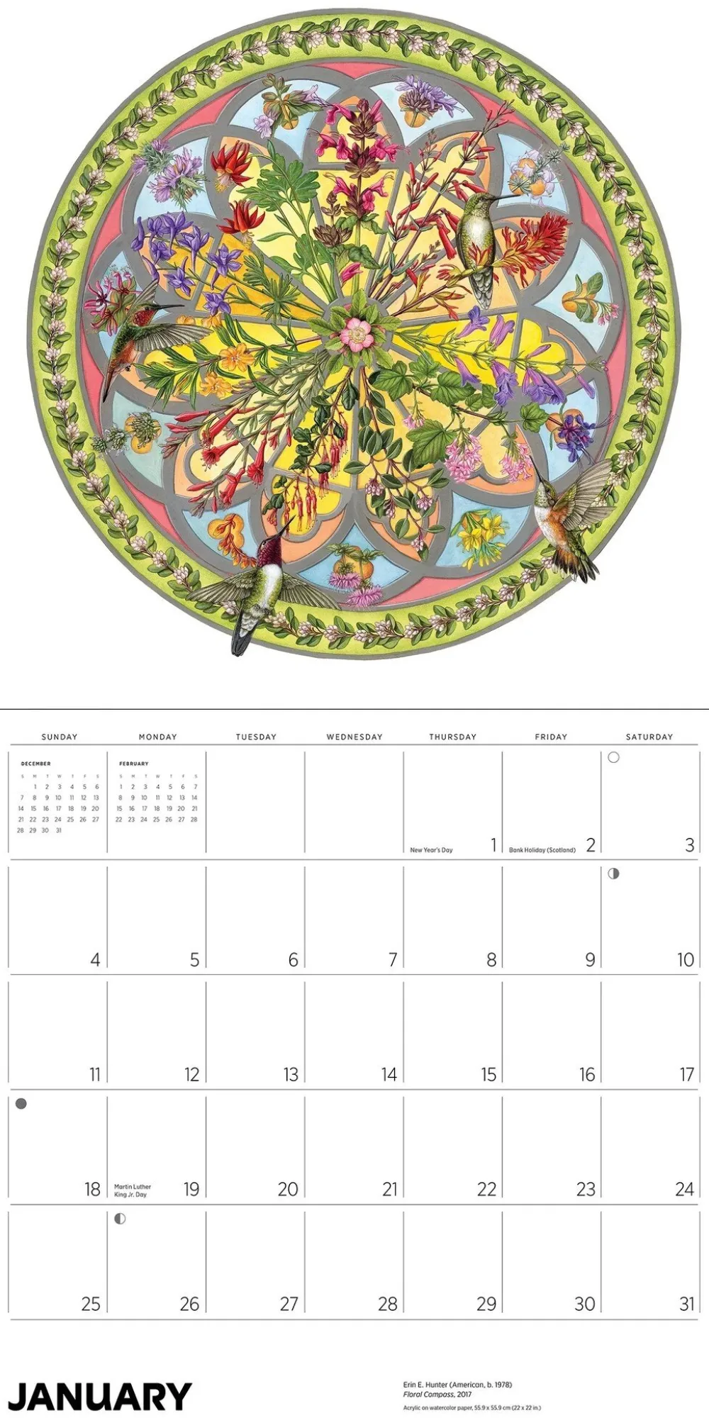 Pomegranate Pollinators 2026 Wall Calendar- Calendars
