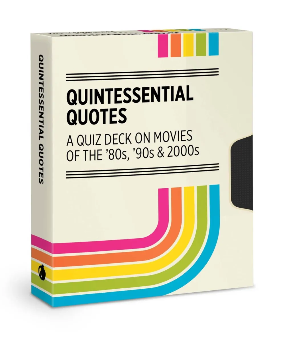 Pomegranate Quintessential Quotes on Movies of the 80s, 90s & 2000s Knowledge Cards- Games & Puzzles