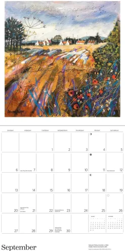 Pomegranate Scotland: The Art of Deborah Phillips 2026 Wall Calendar- Calendars