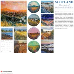 Pomegranate Scotland: The Art of Deborah Phillips 2026 Wall Calendar- Calendars