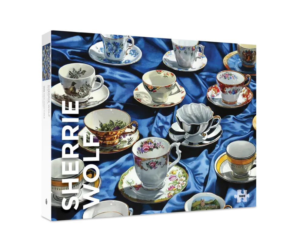 Pomegranate Sherrie Wolf: Sea of Tea 1000-Piece Puzzle- Games & Puzzles