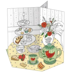 Pomegranate Tea Party: A Color, Punch Out, & Play Set- Activity Books|Children's Tea Sets