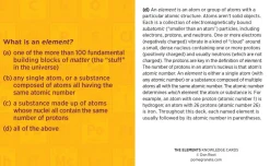 Pomegranate The Elements: A Quiz Deck on the Periodic Table Knowledge Cards- Games & Puzzles