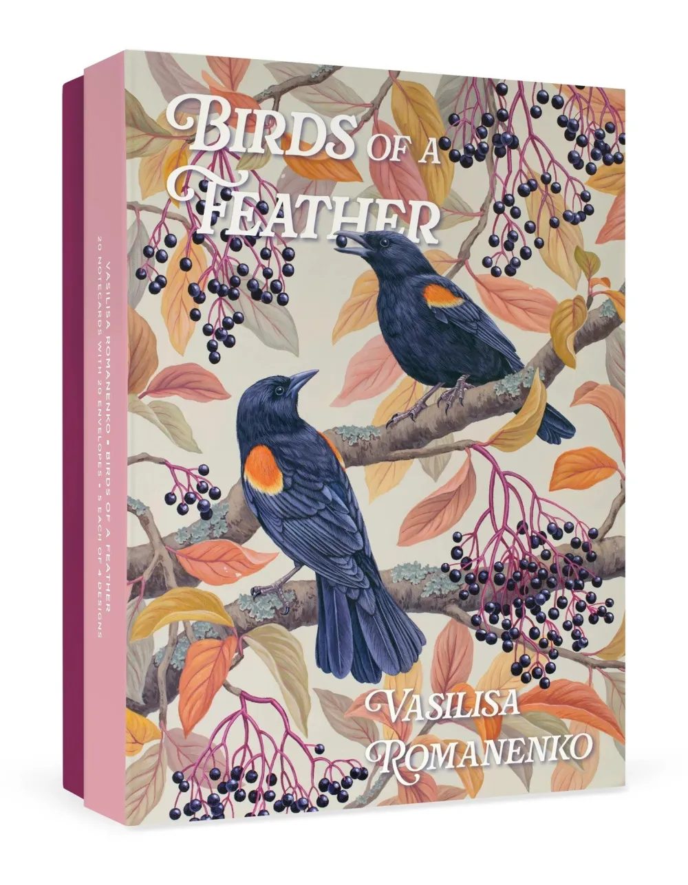 Pomegranate Vasilisa Romanenko: Birds of a Feather Boxed Notecard Assortment- Boxed Cards