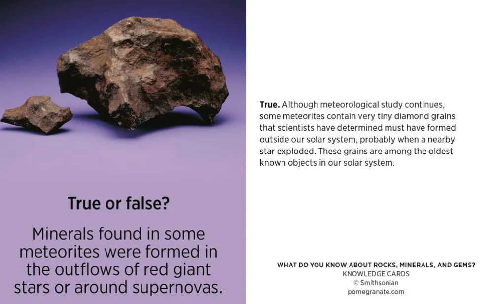 Pomegranate What Do You Know about Rocks, Minerals, & Gems? Knowledge Cards- Games & Puzzles