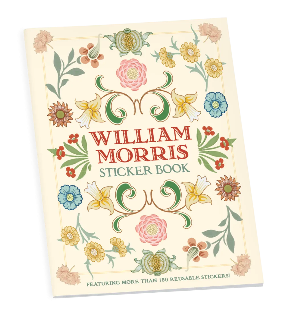 Pomegranate William Morris Sticker Book- Activity Books|Coloring Books & Crafts