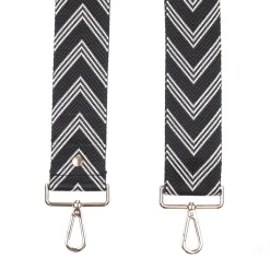 Pom Pom London Black Chevron Strap- Pom Pom London