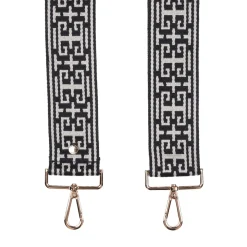 Pom Pom London Black Grecian Strap- Pom Pom London