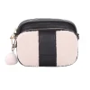 Pom Pom London Black Leather & Faux Fleece Original Bag- Pom Pom London