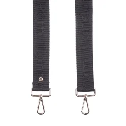 Pom Pom London Black Logo Strap- Pom Pom London