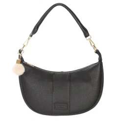 Pom Pom London Black Sutton Sling Bag- Pom Pom London