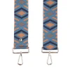 Pom Pom London Blue & Tan Diamond Strap- Pom Pom London