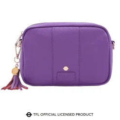 Pom Pom London Elizabeth Line Purple London City Bag- Pom Pom London