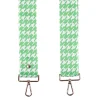 Pom Pom London Green Hounds Tooth Strap- Pom Pom London