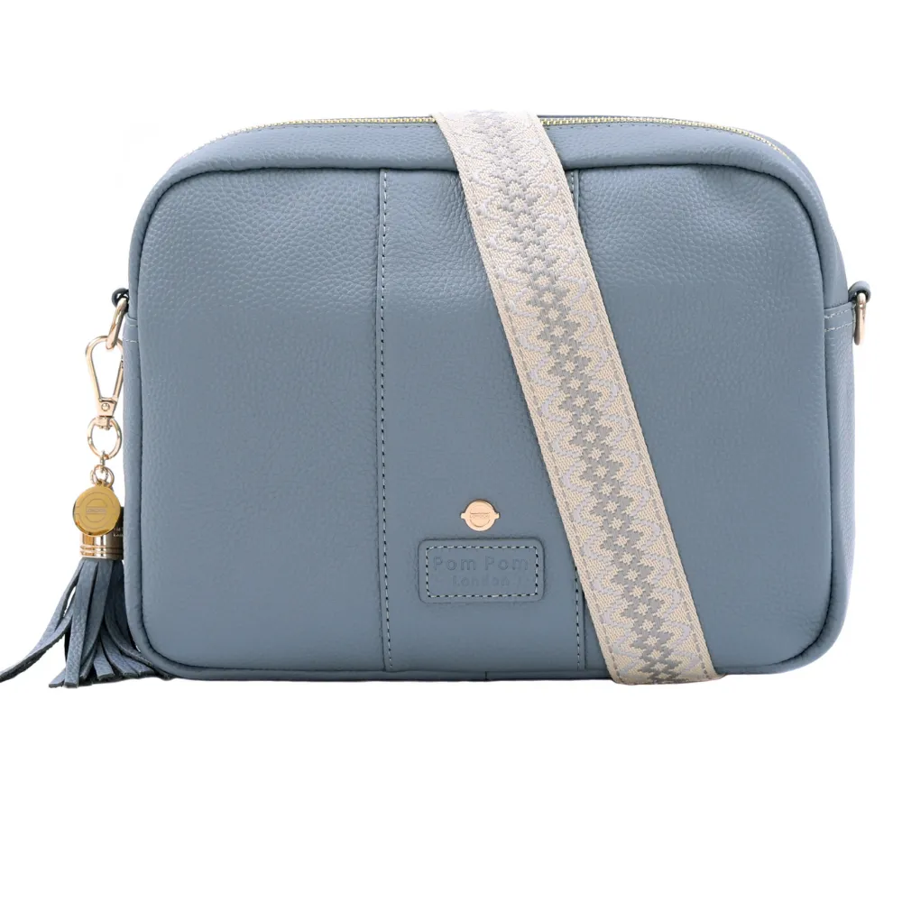 Pom Pom London Jubilee Line Grey London City Plus Bag- Pom Pom London
