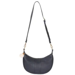 Pom Pom London Navy Sutton Sling Bag- Pom Pom London