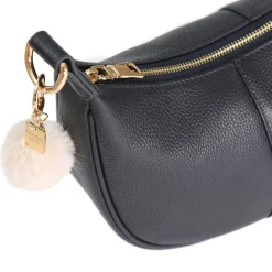 Pom Pom London Navy Sutton Sling Bag- Pom Pom London