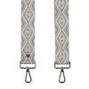Pom Pom London Oatmeal & Grey Mosaic Strap- Pom Pom London