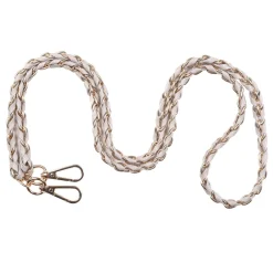 Pom Pom London Oatmeal Weave Gold Chain Strap- Pom Pom London