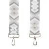 Pom Pom London Off-White Diamond Strap- Pom Pom London