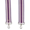 Pom Pom London Purple Woven Stripe Strap- Pom Pom London