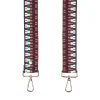 Pom Pom London Red & Black Twill Strap- Pom Pom London