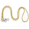 Pom Pom London Sherbet Lemon Weave Gold Chain Strap- Pom Pom London