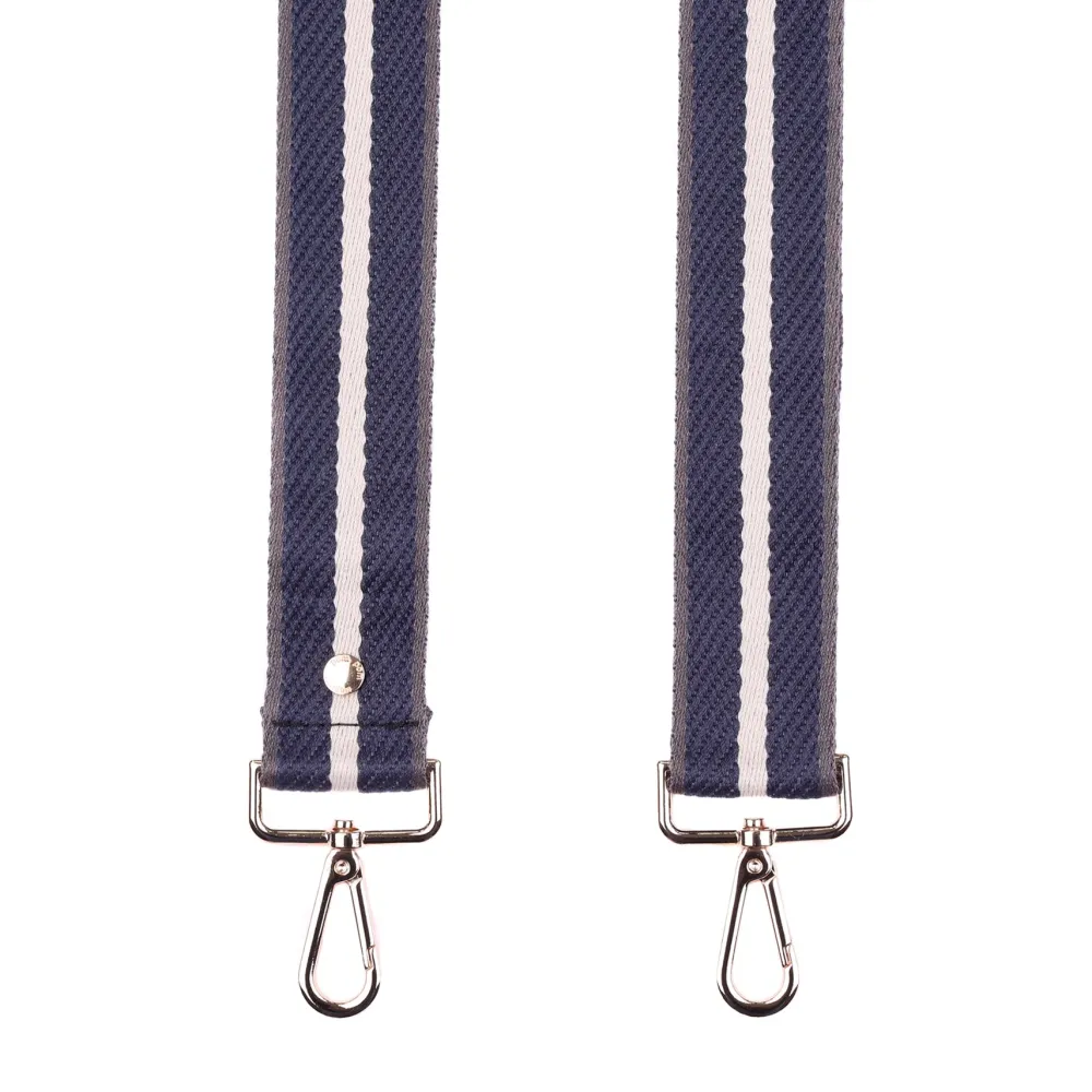 Pom Pom London Slate Blue & Stone Rope Strap- Pom Pom London
