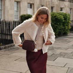 Pom Pom London Strap Burgundy Twill- Pom Pom London