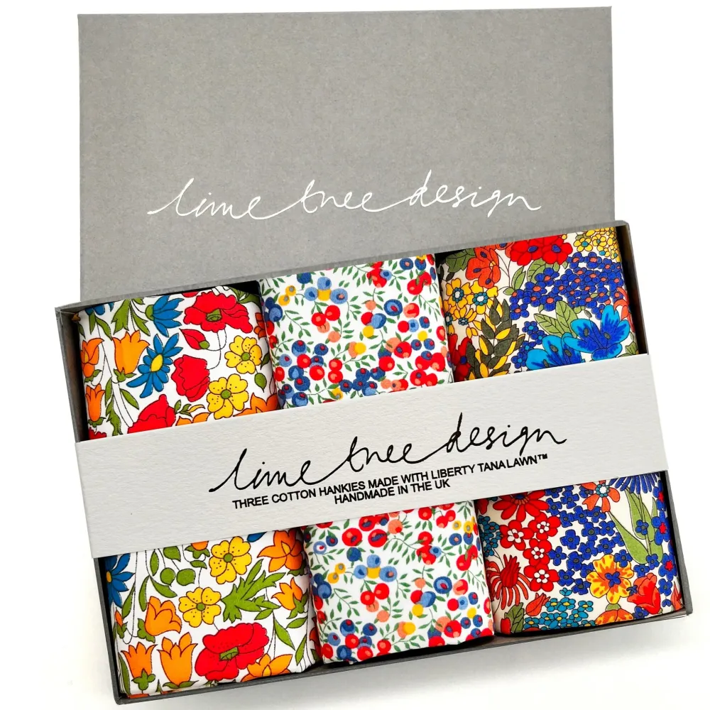 Poppy Fields Hankies Set- Handkerchiefs