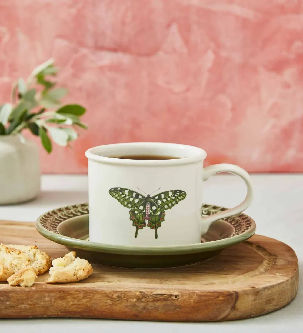 Portmeirion Botanic Garden Harmony Cup & Saucer (Forest)- Teacups & Saucers