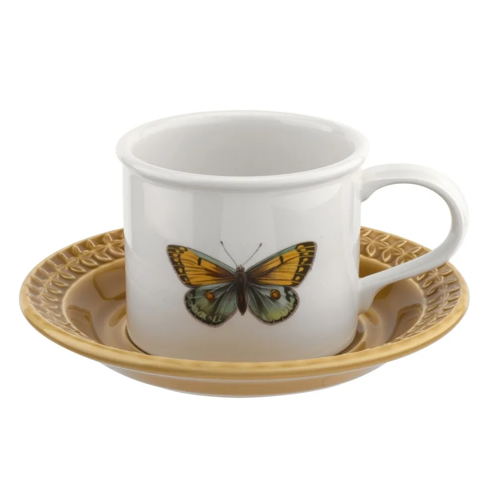 Portmeirion Botanic Garden Harmony Cup & Saucer (Amber)- Teacups & Saucers