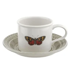 Portmeirion Botanic Garden Harmony Cup & Saucer (Stone)- Teacups & Saucers