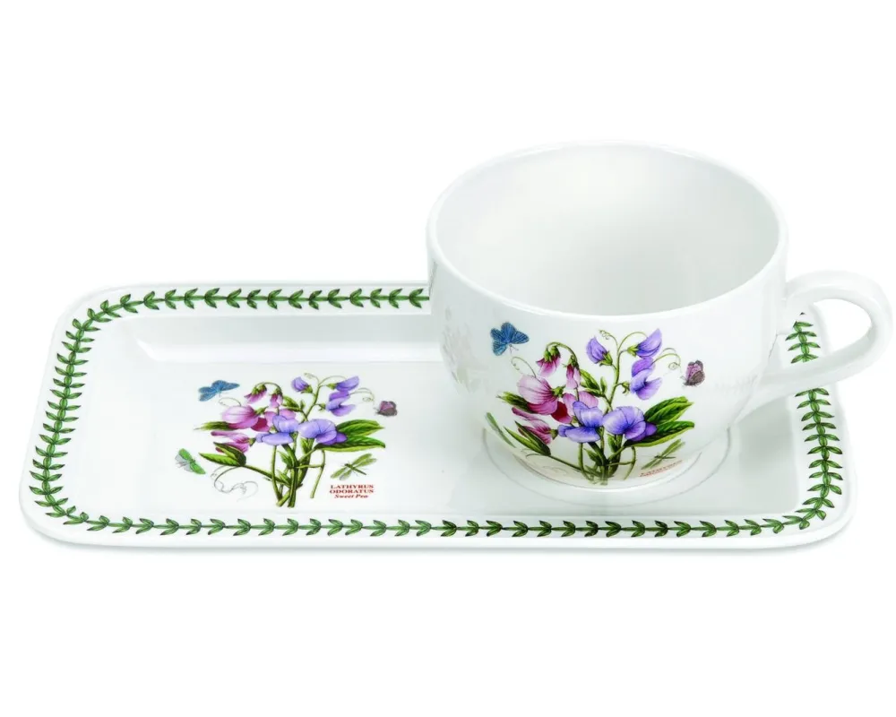 Portmeirion Botanic Garden Soup & Sandwich Set- Tea Trays